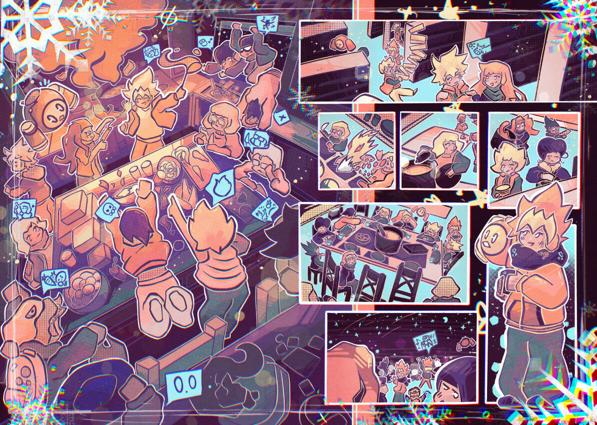 Snow Day Page Illustration Snow Day Page Illustration